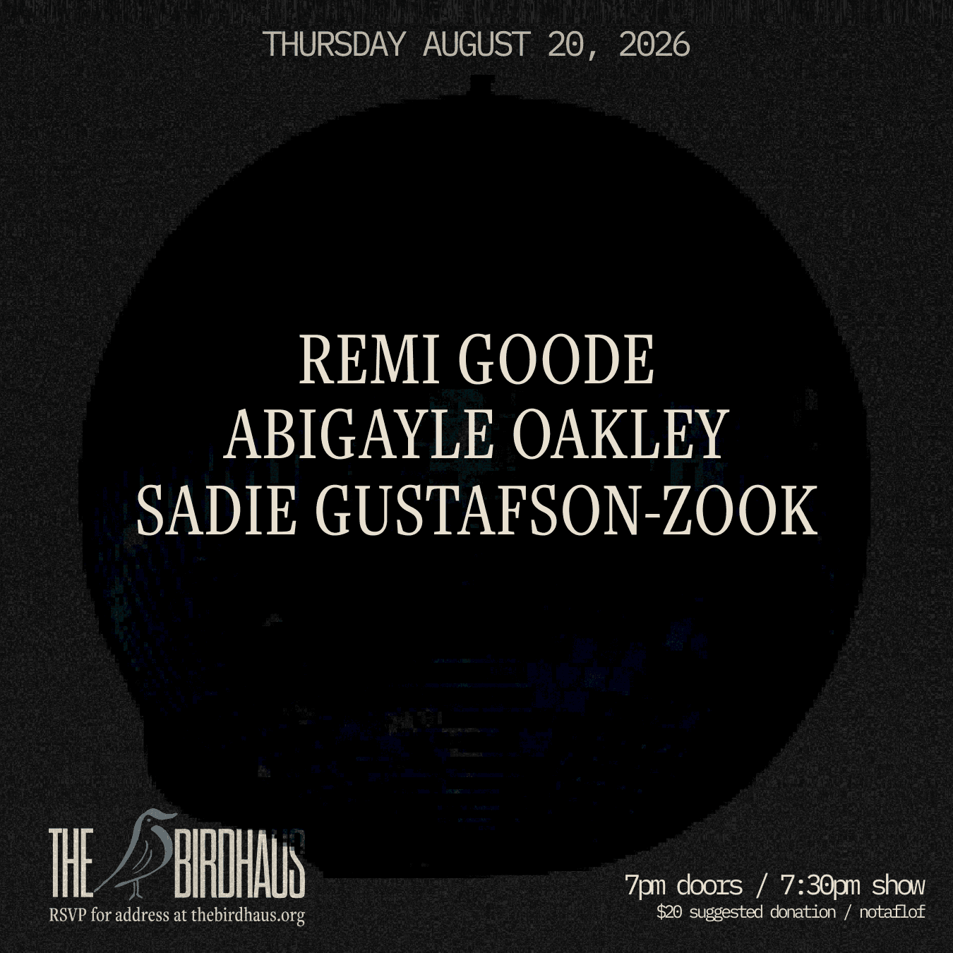 REMI GOODE / ABIGAYLE OAKLEY / SADIE GUSTAFSON-ZOOK flyer